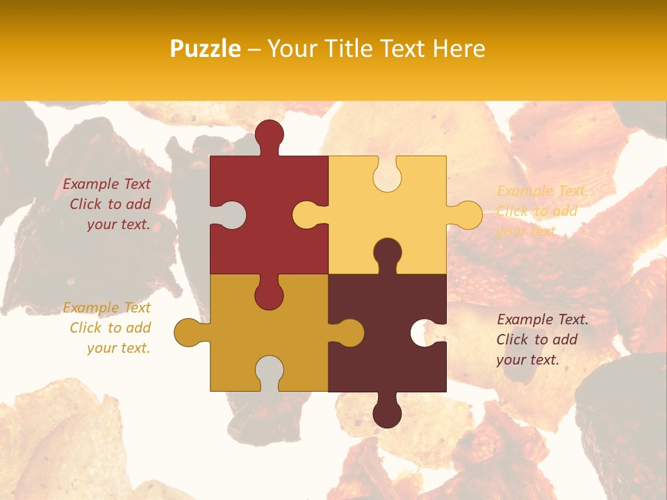 A Pile Of Chips On A White Background PowerPoint Template