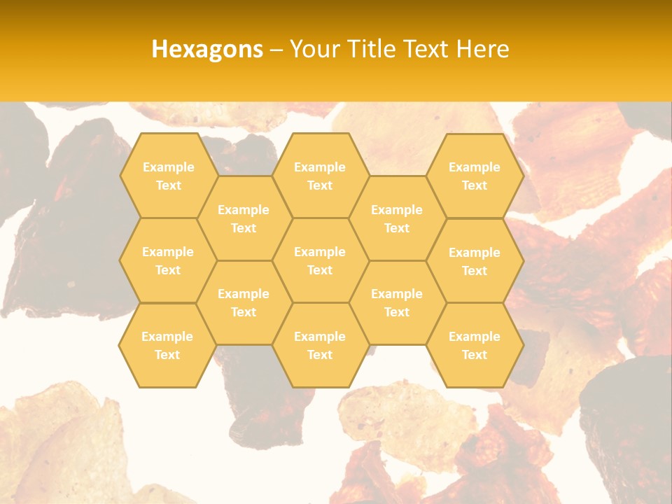 A Pile Of Chips On A White Background PowerPoint Template