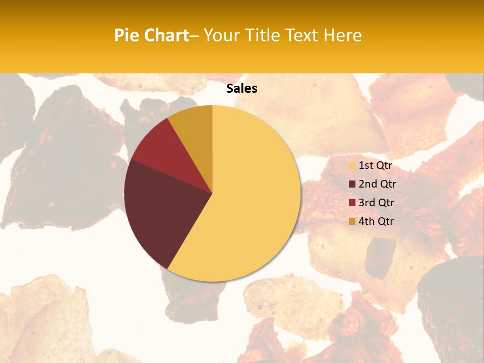 A Pile Of Chips On A White Background PowerPoint Template
