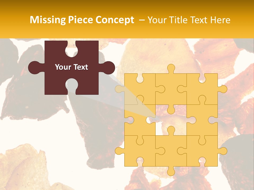 A Pile Of Chips On A White Background PowerPoint Template