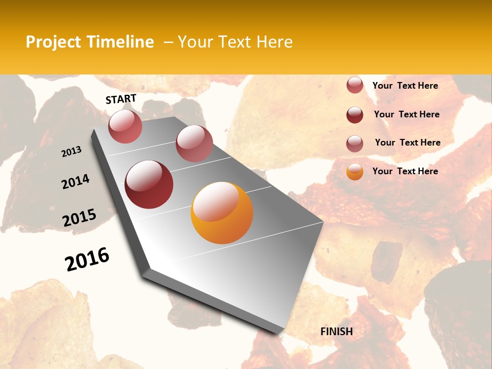 A Pile Of Chips On A White Background PowerPoint Template