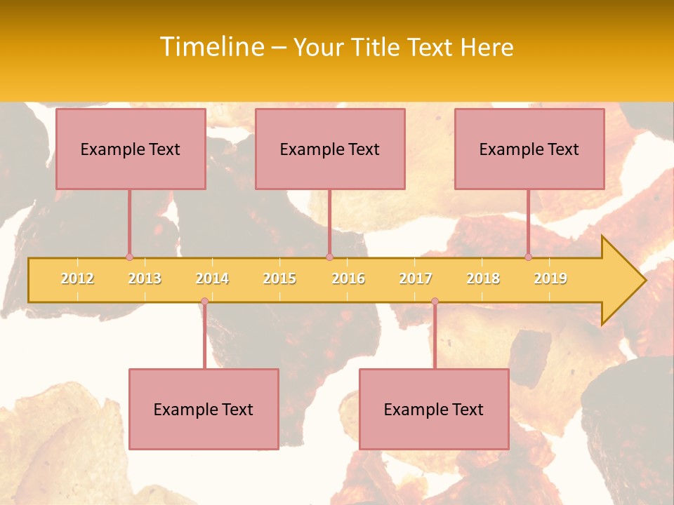 A Pile Of Chips On A White Background PowerPoint Template