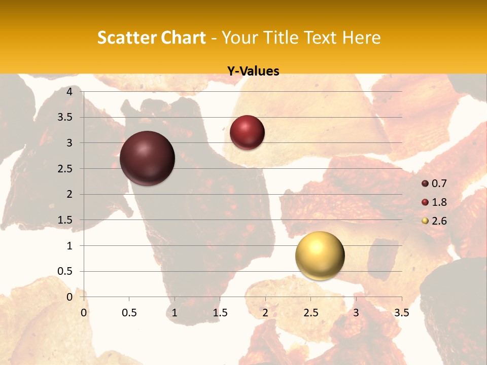 A Pile Of Chips On A White Background PowerPoint Template