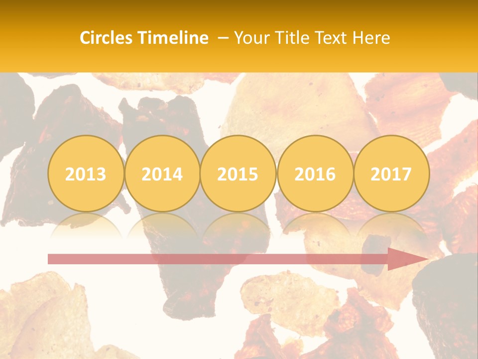 A Pile Of Chips On A White Background PowerPoint Template