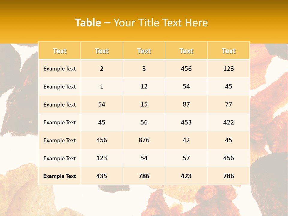 A Pile Of Chips On A White Background PowerPoint Template