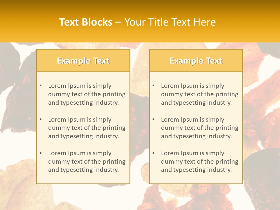 A Pile Of Chips On A White Background PowerPoint Template