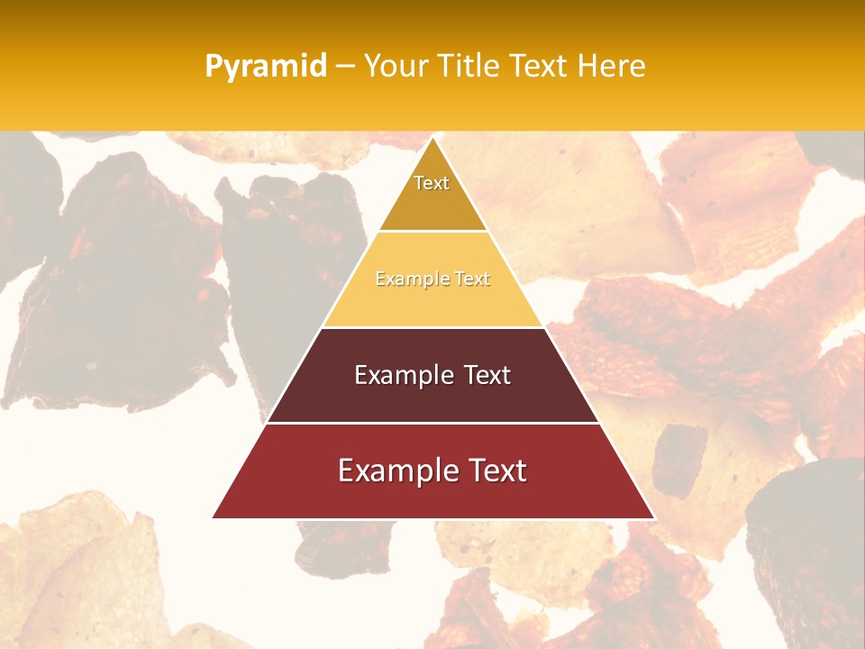 A Pile Of Chips On A White Background PowerPoint Template