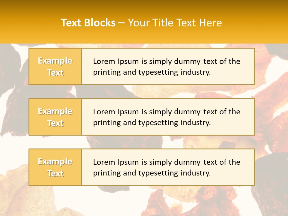 A Pile Of Chips On A White Background PowerPoint Template