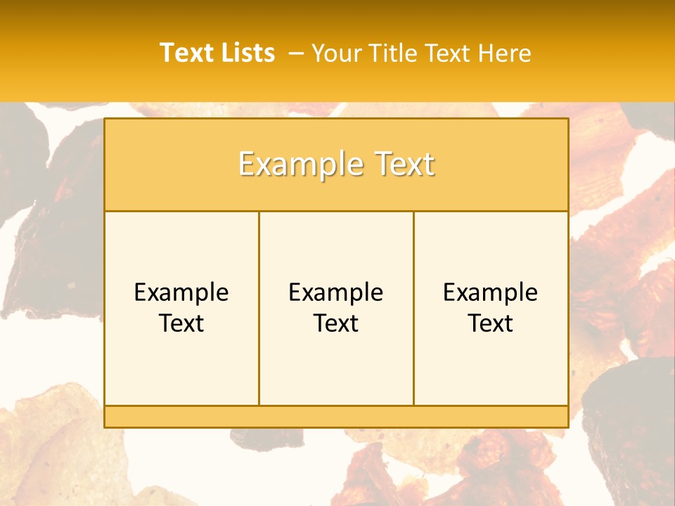 A Pile Of Chips On A White Background PowerPoint Template