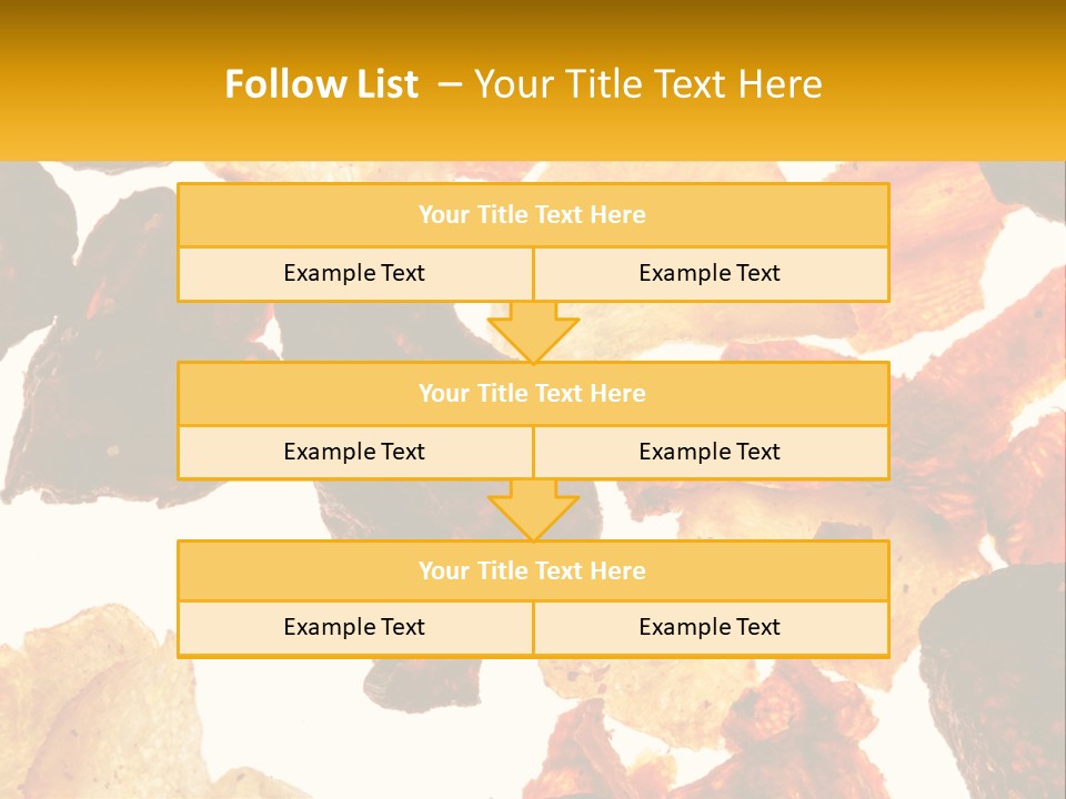 A Pile Of Chips On A White Background PowerPoint Template