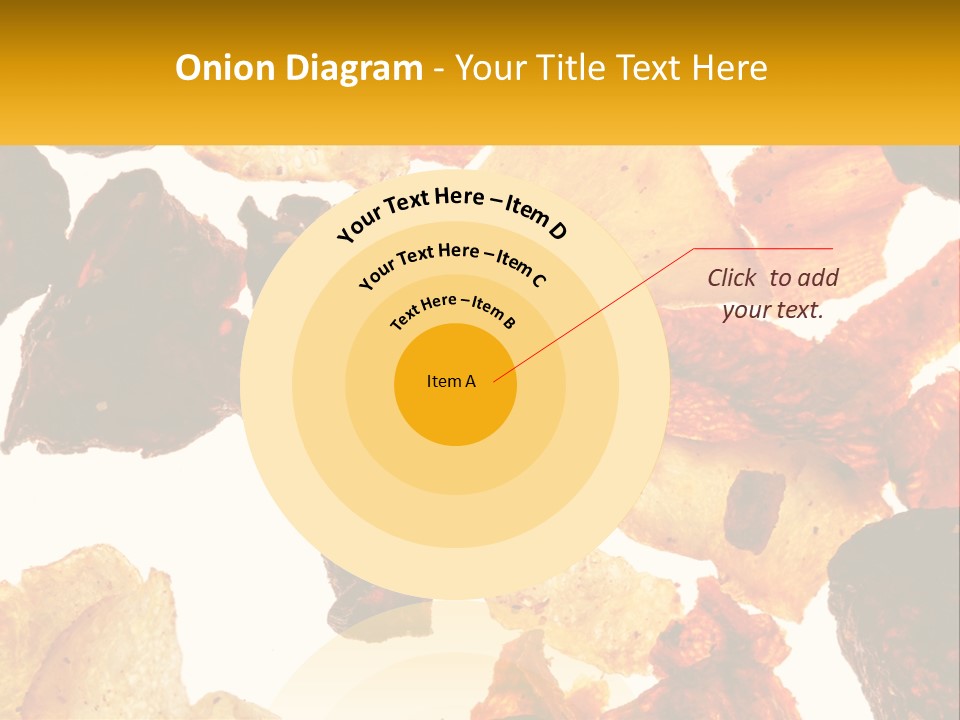 A Pile Of Chips On A White Background PowerPoint Template