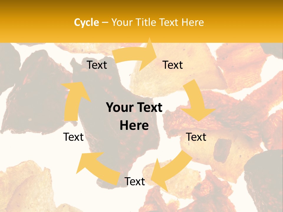 A Pile Of Chips On A White Background PowerPoint Template