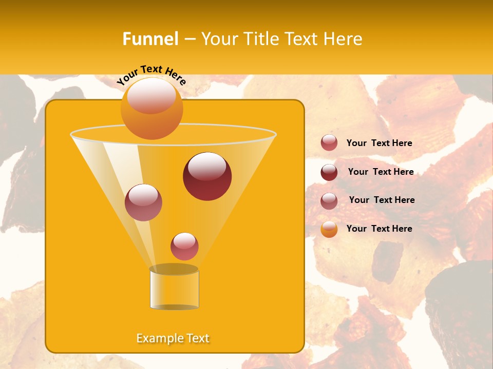 A Pile Of Chips On A White Background PowerPoint Template