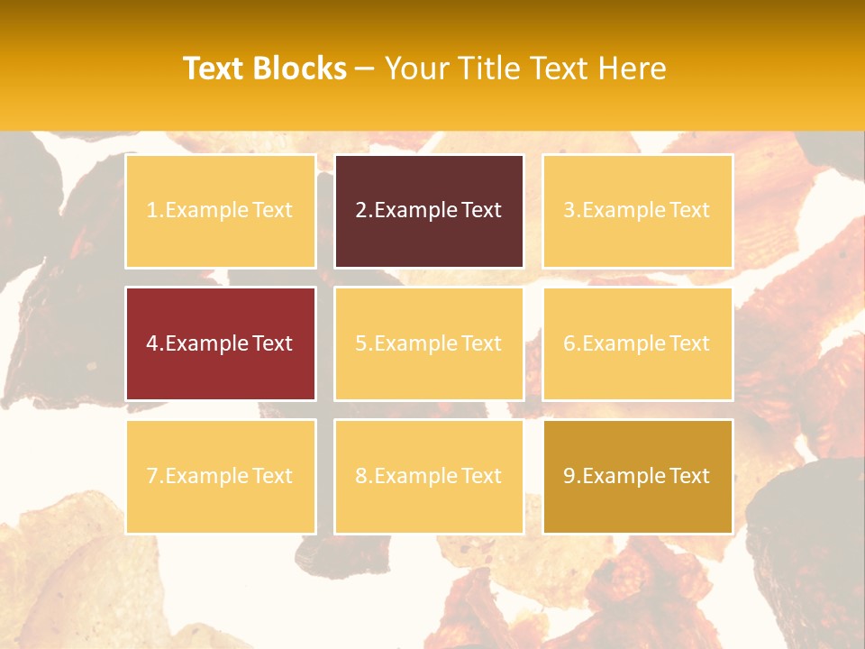 A Pile Of Chips On A White Background PowerPoint Template