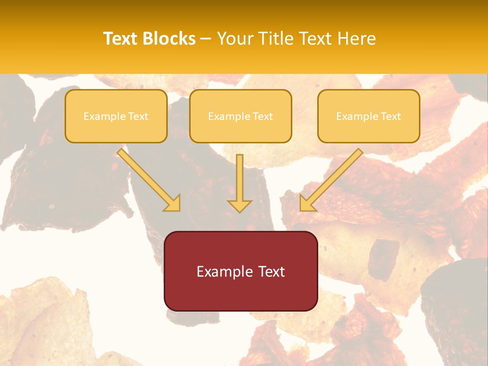 A Pile Of Chips On A White Background PowerPoint Template