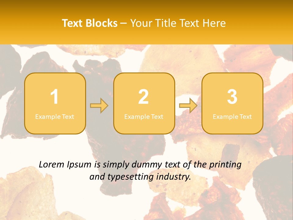 A Pile Of Chips On A White Background PowerPoint Template