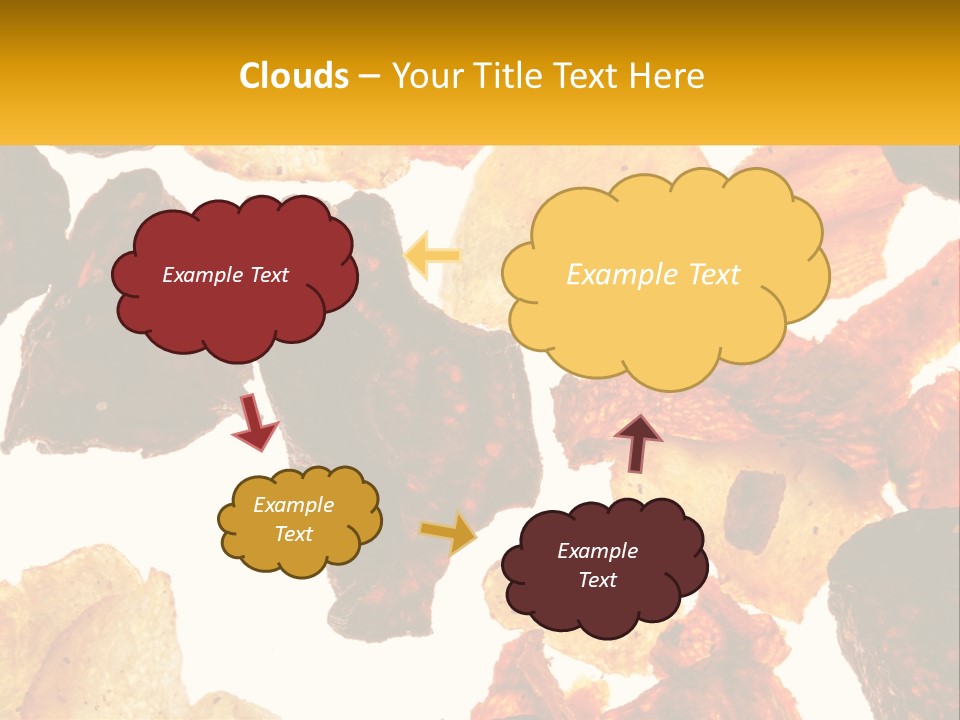 A Pile Of Chips On A White Background PowerPoint Template
