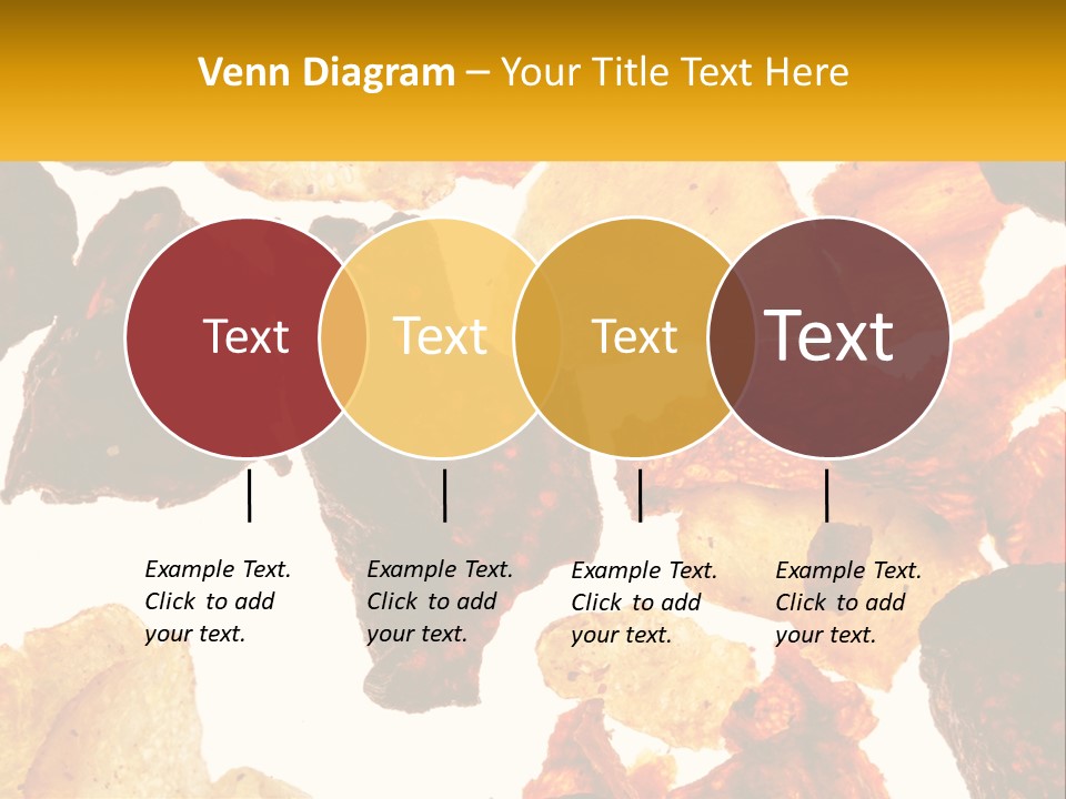 A Pile Of Chips On A White Background PowerPoint Template