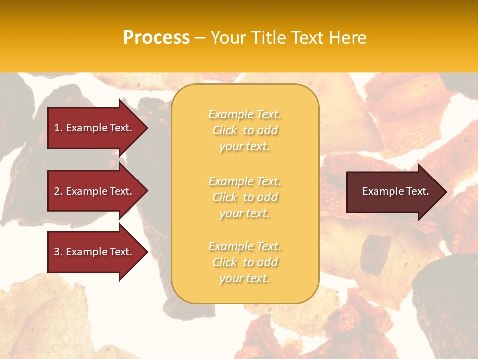 A Pile Of Chips On A White Background PowerPoint Template