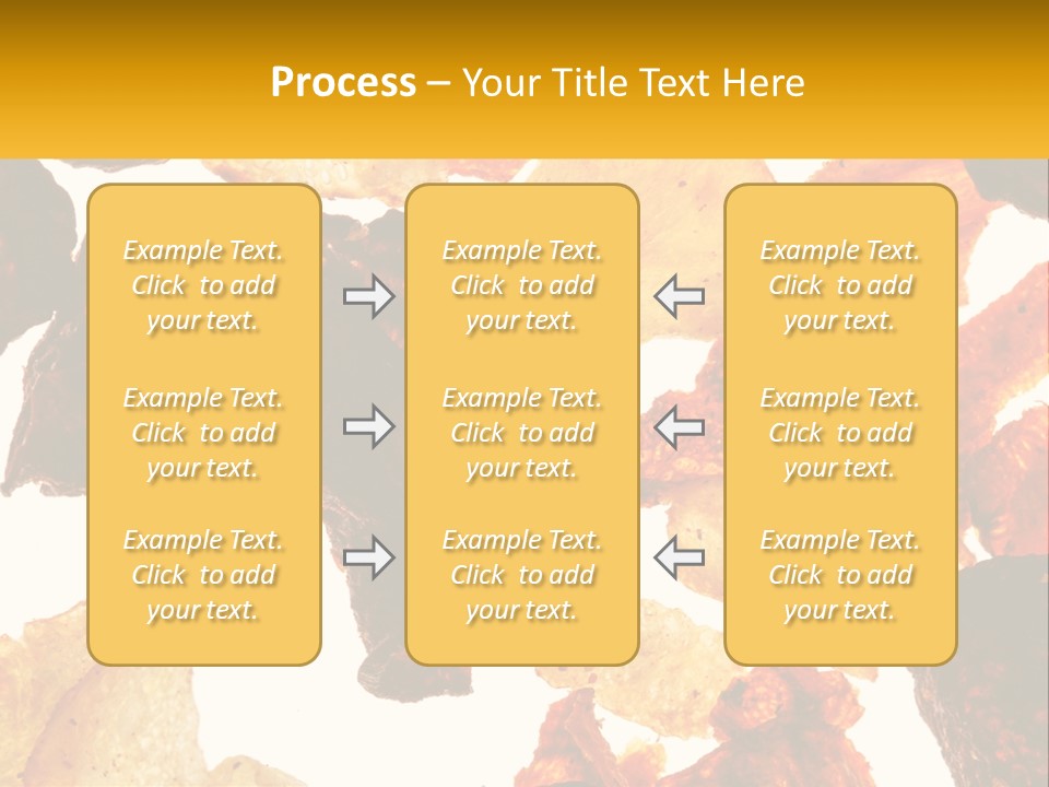 A Pile Of Chips On A White Background PowerPoint Template