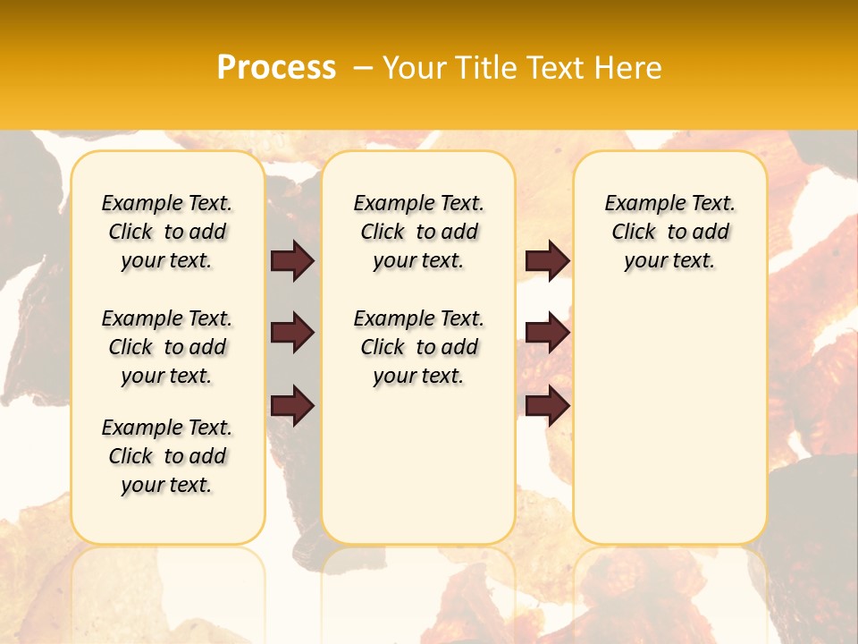 A Pile Of Chips On A White Background PowerPoint Template