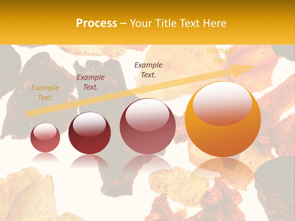 A Pile Of Chips On A White Background PowerPoint Template