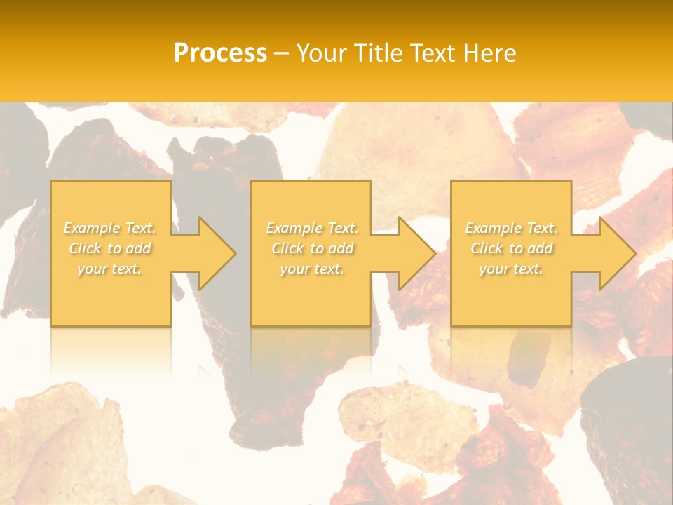 A Pile Of Chips On A White Background PowerPoint Template