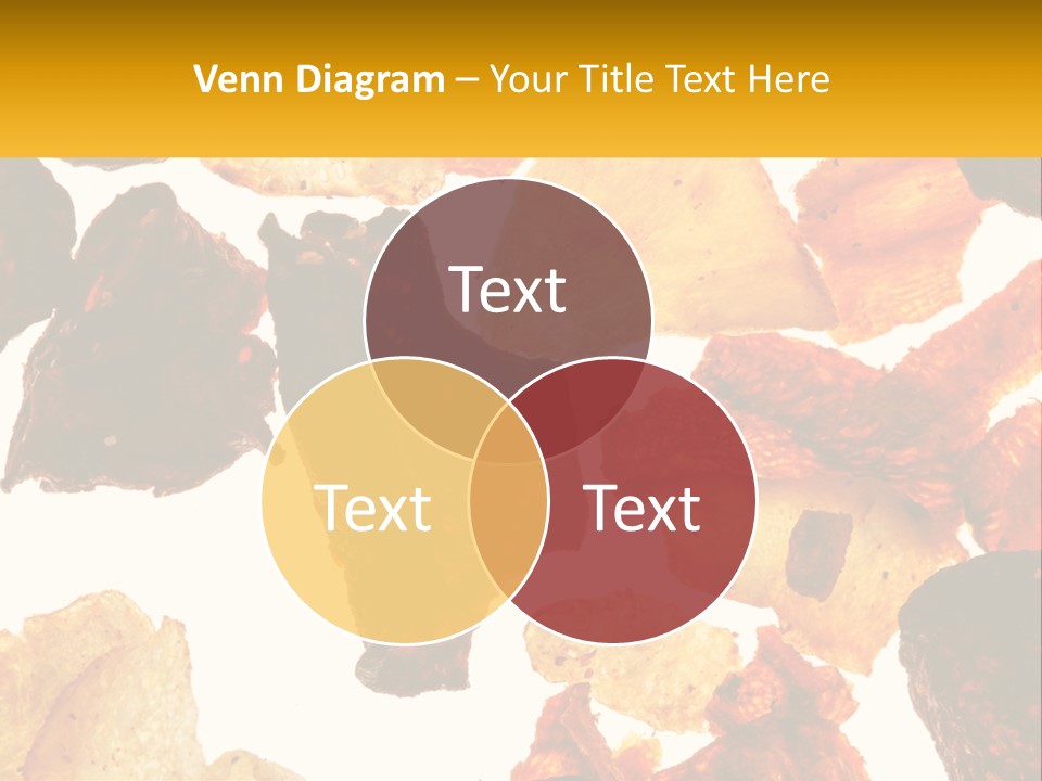 A Pile Of Chips On A White Background PowerPoint Template