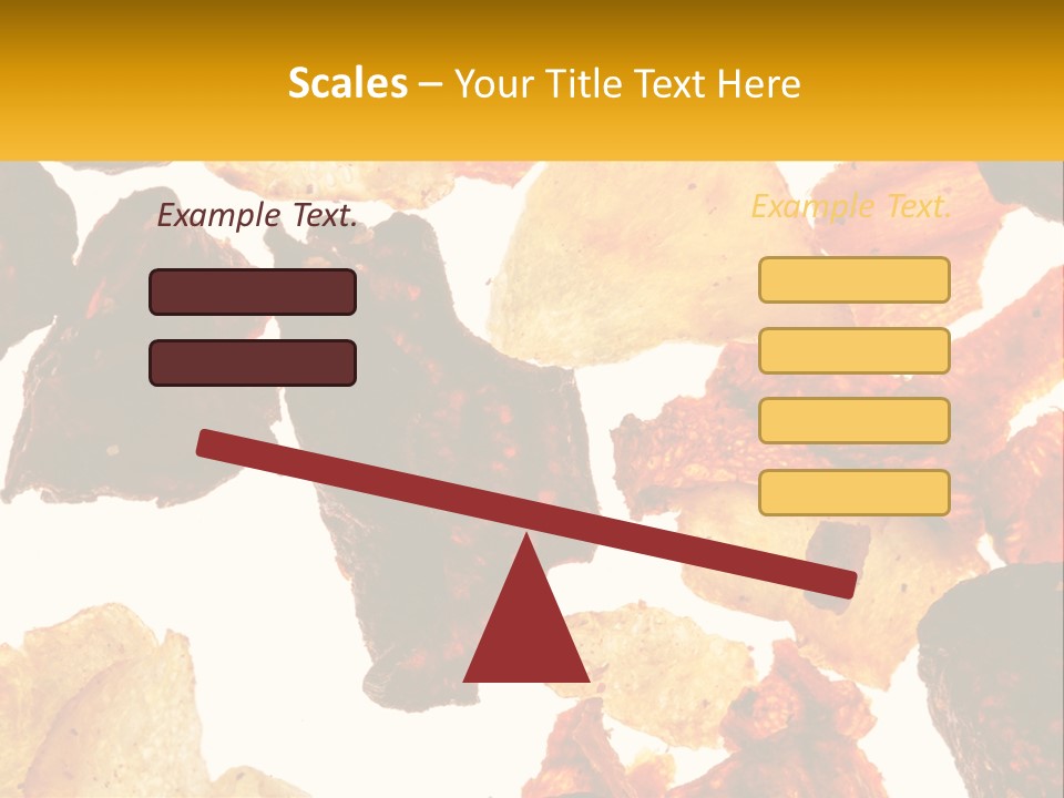 A Pile Of Chips On A White Background PowerPoint Template