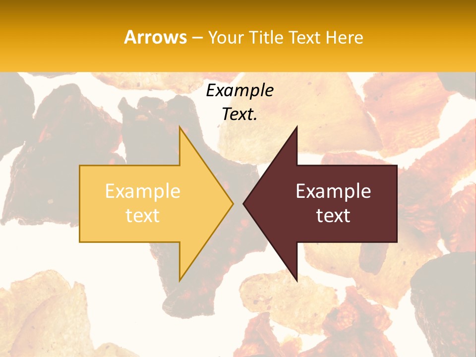 A Pile Of Chips On A White Background PowerPoint Template