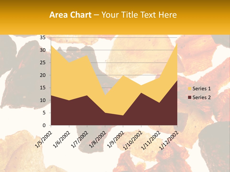 A Pile Of Chips On A White Background PowerPoint Template
