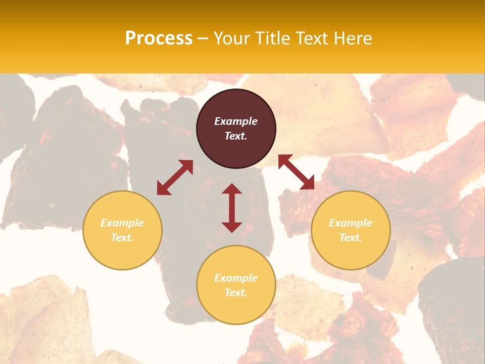 A Pile Of Chips On A White Background PowerPoint Template