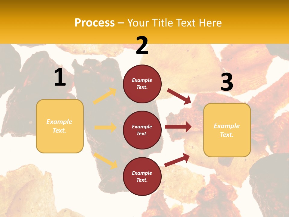 A Pile Of Chips On A White Background PowerPoint Template