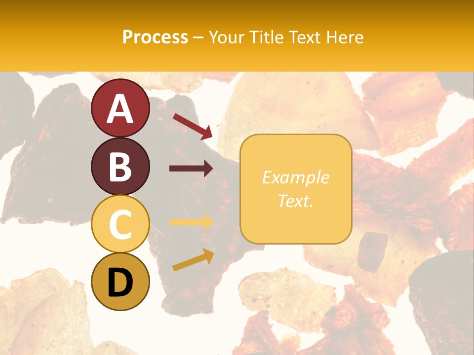 A Pile Of Chips On A White Background PowerPoint Template