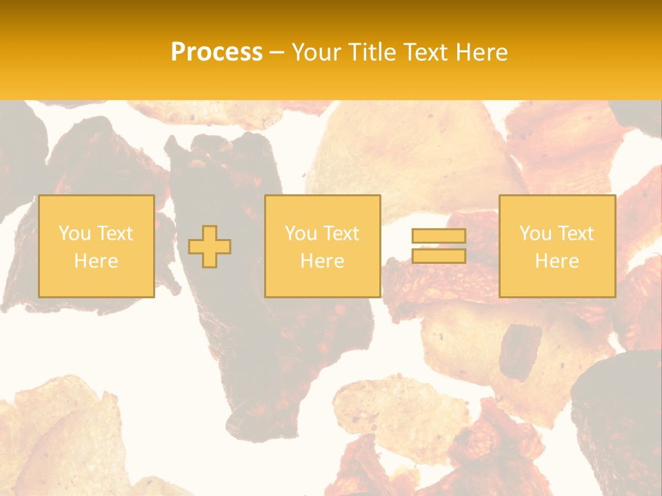 A Pile Of Chips On A White Background PowerPoint Template