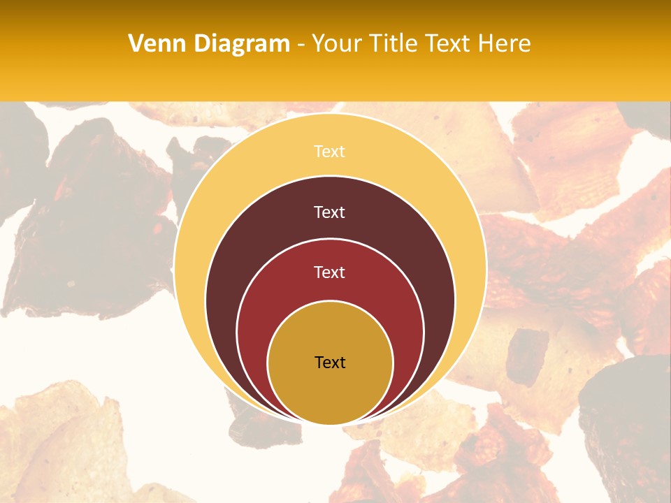 A Pile Of Chips On A White Background PowerPoint Template