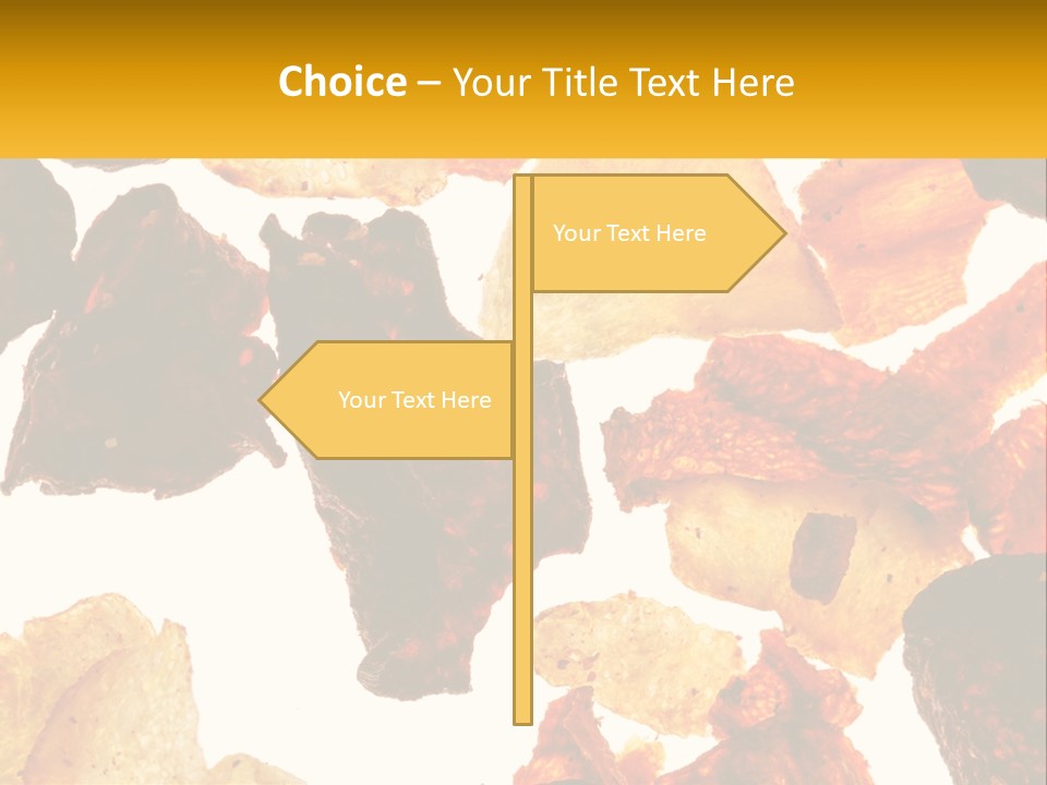 A Pile Of Chips On A White Background PowerPoint Template