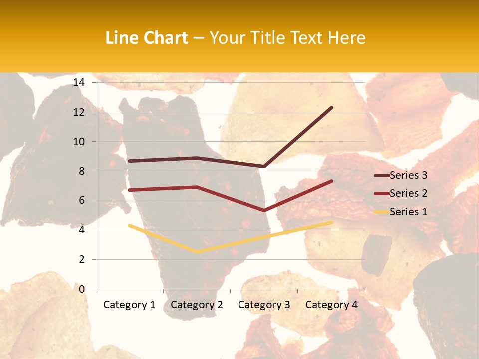 A Pile Of Chips On A White Background PowerPoint Template