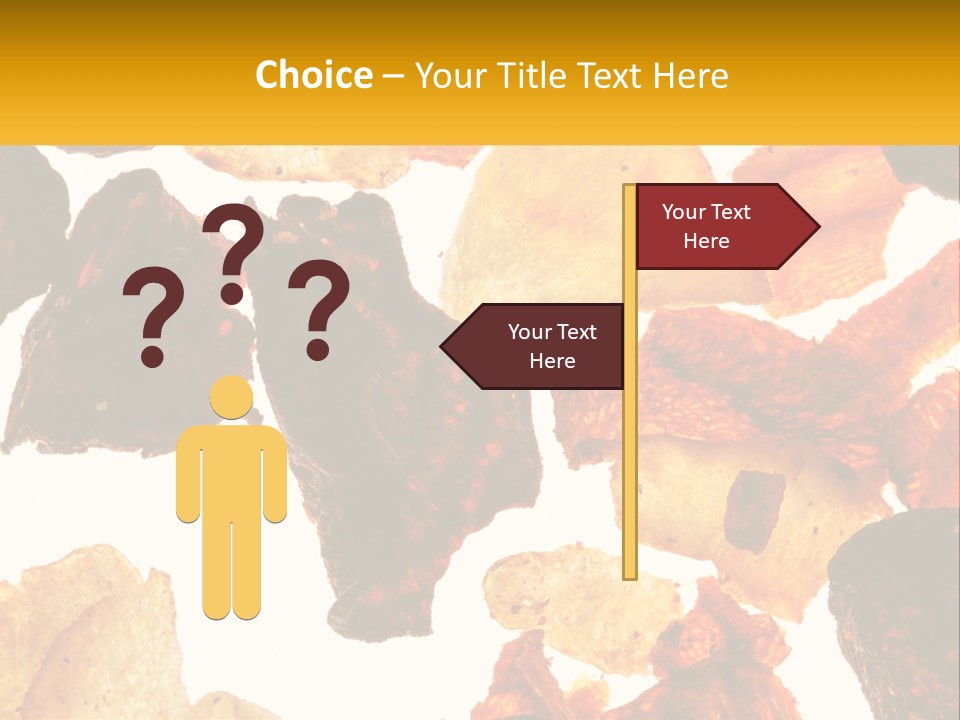 A Pile Of Chips On A White Background PowerPoint Template