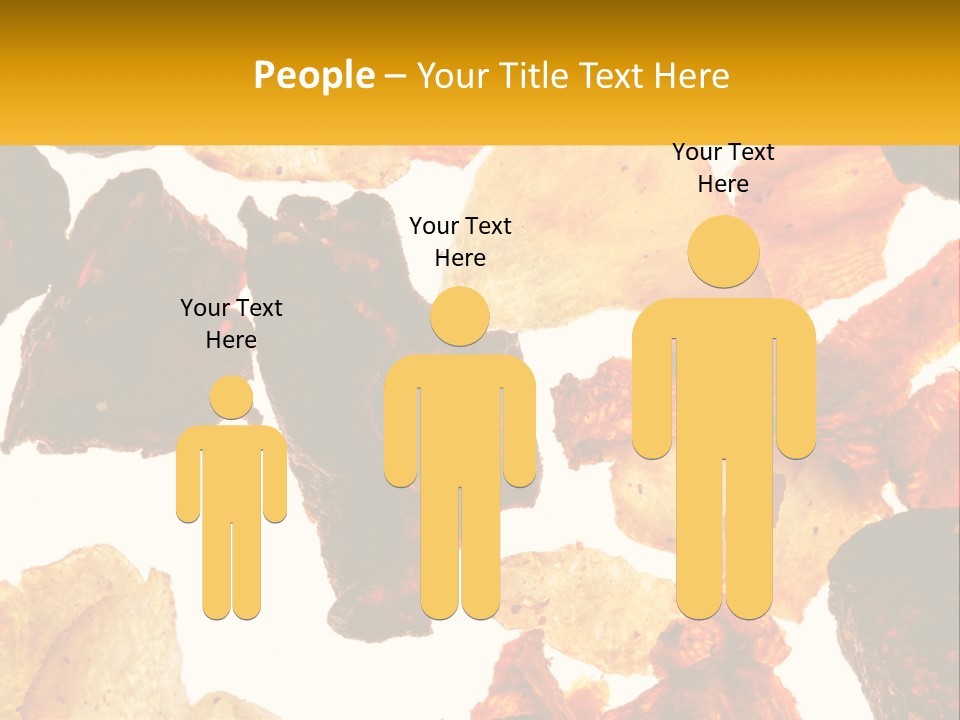 A Pile Of Chips On A White Background PowerPoint Template