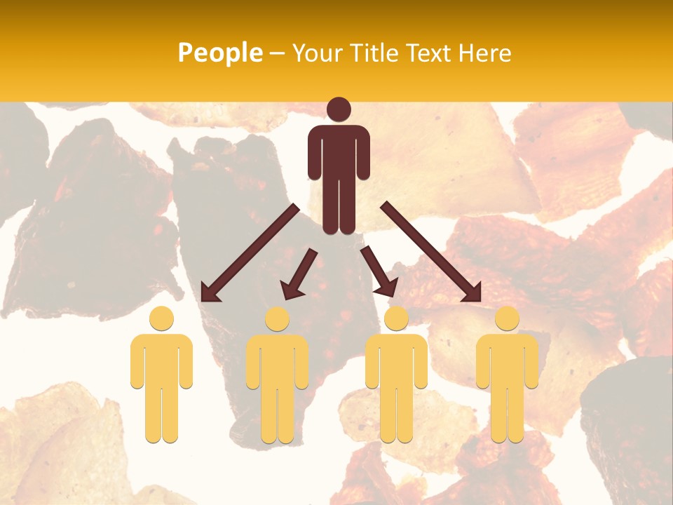 A Pile Of Chips On A White Background PowerPoint Template