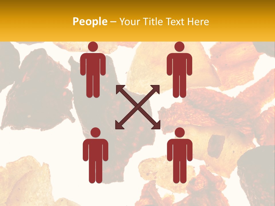 A Pile Of Chips On A White Background PowerPoint Template