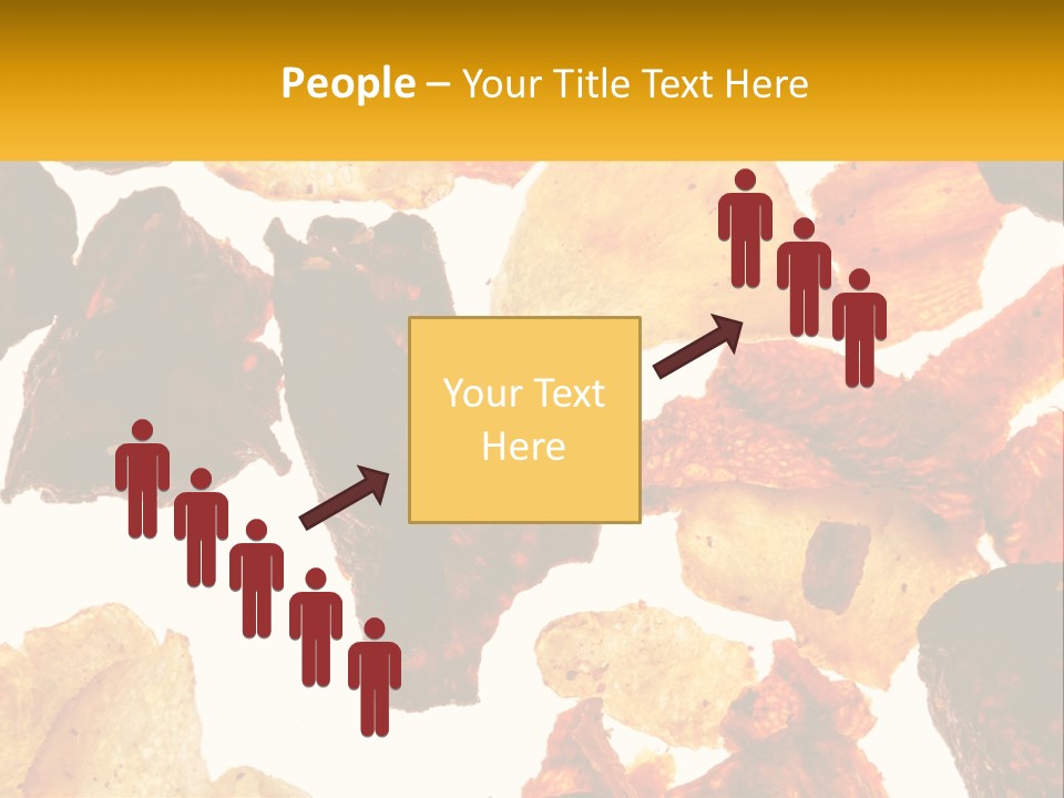 A Pile Of Chips On A White Background PowerPoint Template