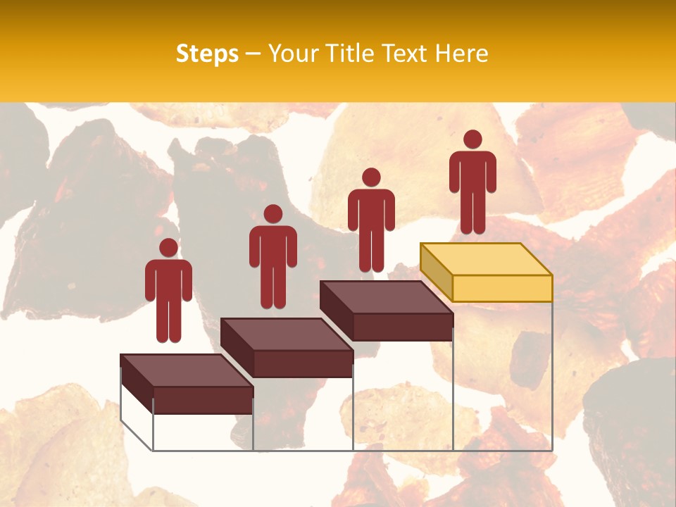 A Pile Of Chips On A White Background PowerPoint Template