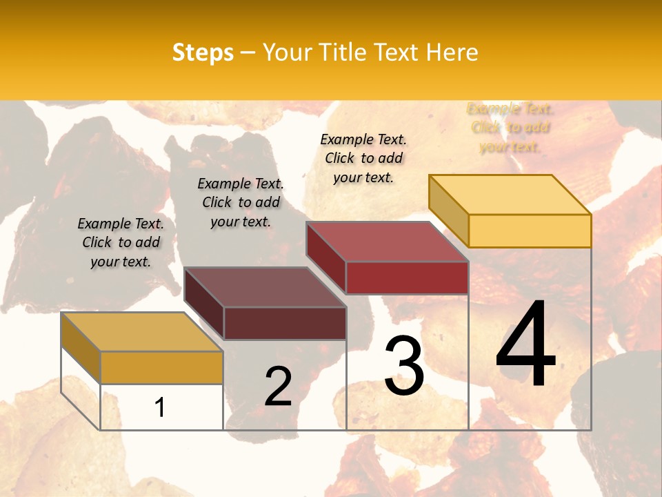 A Pile Of Chips On A White Background PowerPoint Template