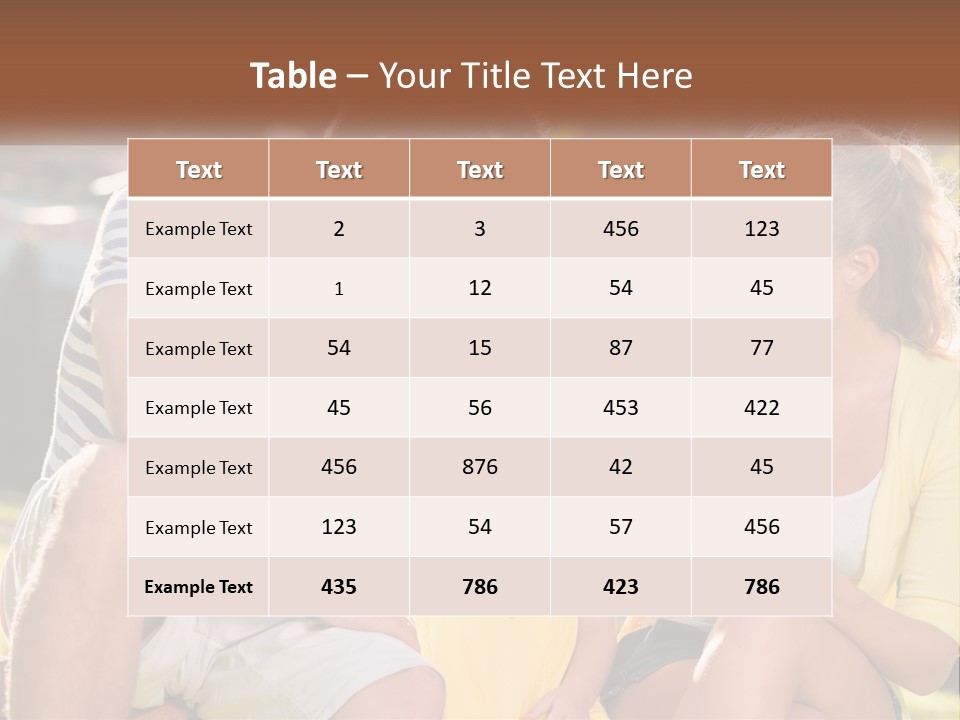 A Man And Two Girls Eating Ice Cream PowerPoint Template