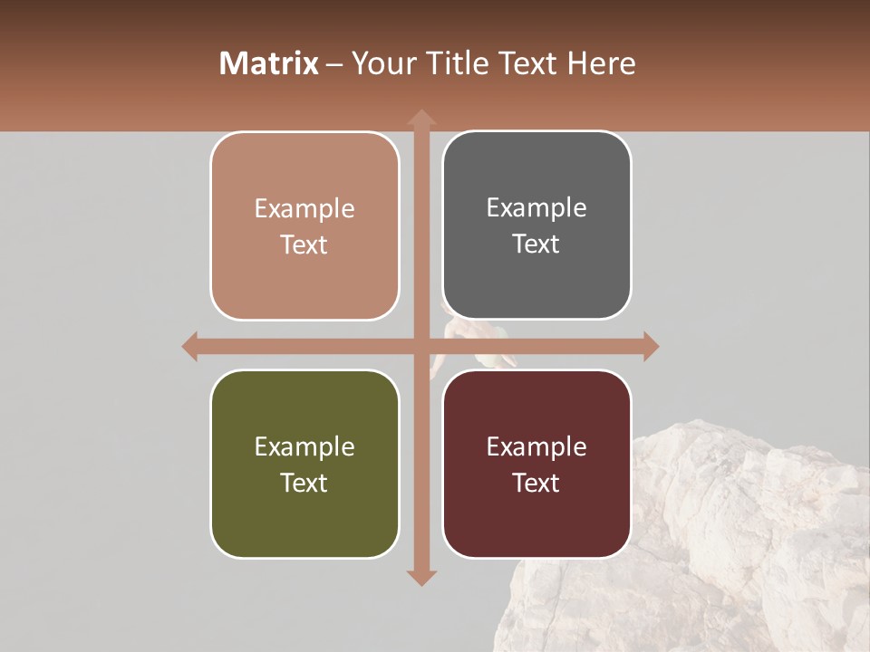 A Person Jumping Off A Cliff Into The Ocean PowerPoint Template