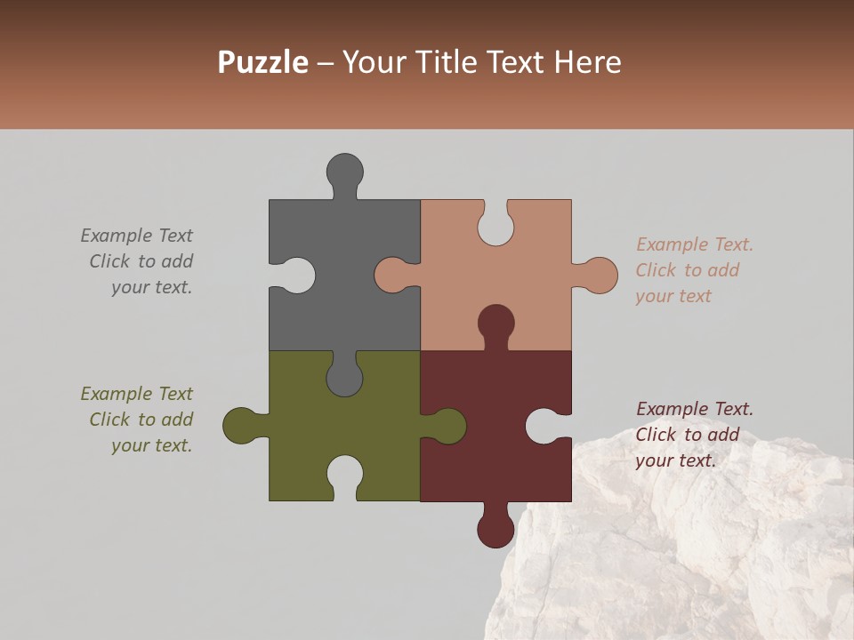 A Person Jumping Off A Cliff Into The Ocean PowerPoint Template