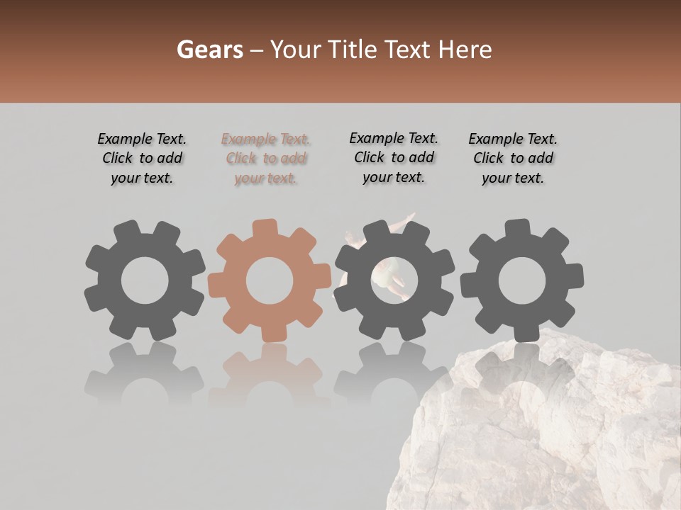 A Person Jumping Off A Cliff Into The Ocean PowerPoint Template