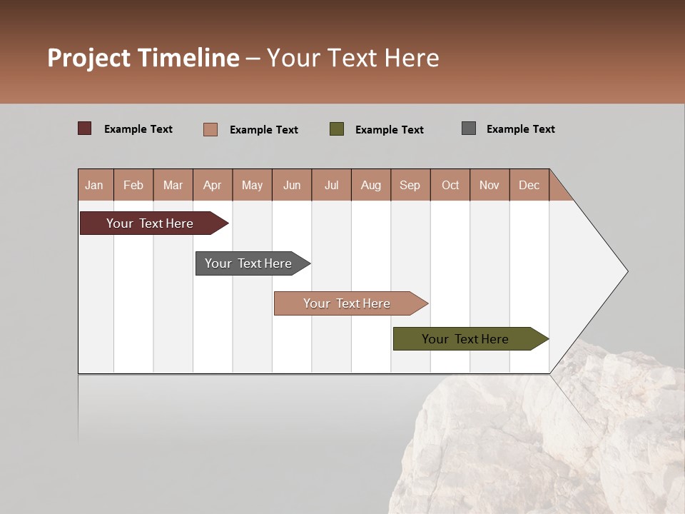 A Person Jumping Off A Cliff Into The Ocean PowerPoint Template